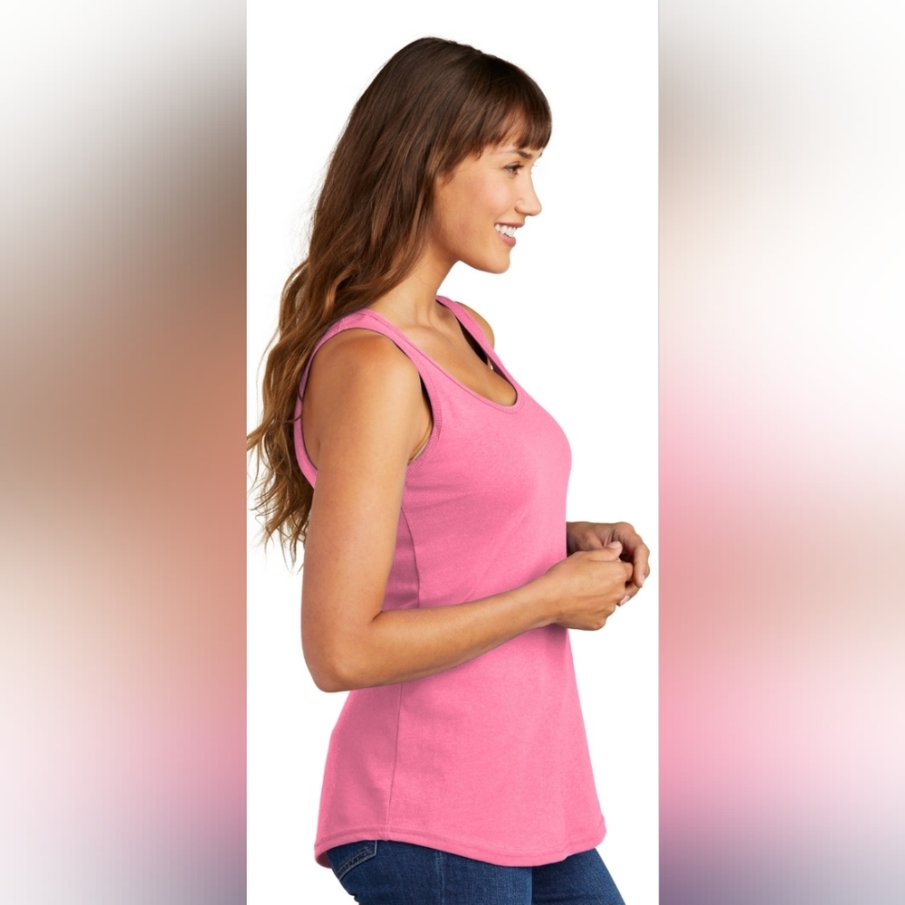 NWT Port And Co. White Tank Top. Comfy Cotton - Picture 7 of 7